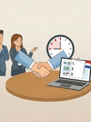 Stappenplan voor het besluittraject om te emigreren naar Paraguay, inclusief voorbereiding en oriëntatie.